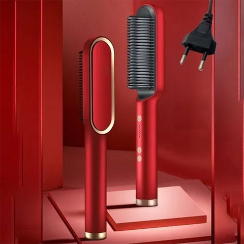 New 909 Hair Straightener Brush -Model FH 909 High Quality Efficient Heating Technology - New 909 Hair Straightener Brush