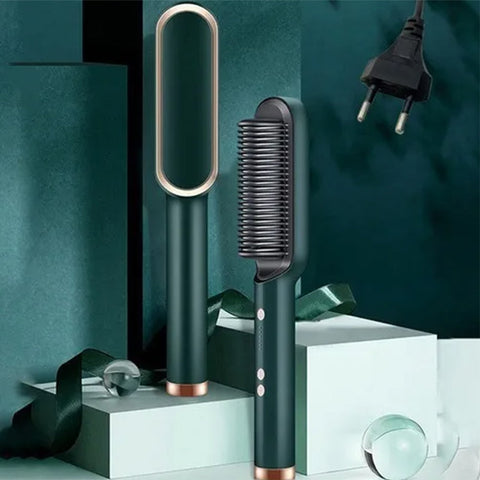 New 909 Hair Straightener Brush -Model FH 909 High Quality Efficient Heating Technology - New 909 Hair Straightener Brush