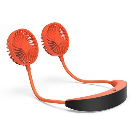 Portable Wearable Neck Fan – Hands-Free Turbo Cooling Neckband Fan for Travel, Work & Outdoor  Adjustable Airflow Rechargeable Personal Fan for Instant Cooling Comfort in Summer 🔋 Lightweight USB Rechargeable Neck Fan for Jogging, Cooking, Off