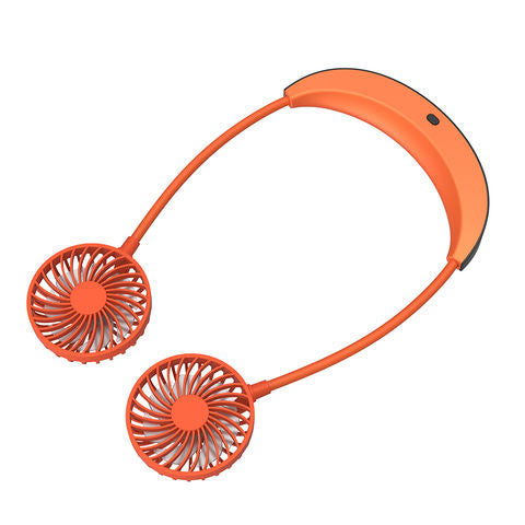 Portable Wearable Neck Fan – Hands-Free Turbo Cooling Neckband Fan for Travel, Work & Outdoor  Adjustable Airflow Rechargeable Personal Fan for Instant Cooling Comfort in Summer 🔋 Lightweight USB Rechargeable Neck Fan for Jogging, Cooking, Off