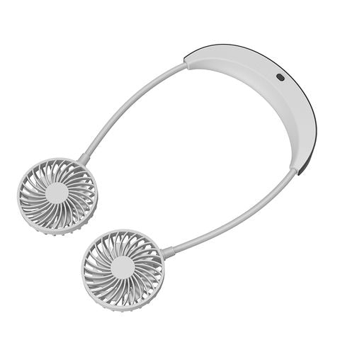 Portable Wearable Neck Fan – Hands-Free Turbo Cooling Neckband Fan for Travel, Work & Outdoor  Adjustable Airflow Rechargeable Personal Fan for Instant Cooling Comfort in Summer 🔋 Lightweight USB Rechargeable Neck Fan for Jogging, Cooking, Off