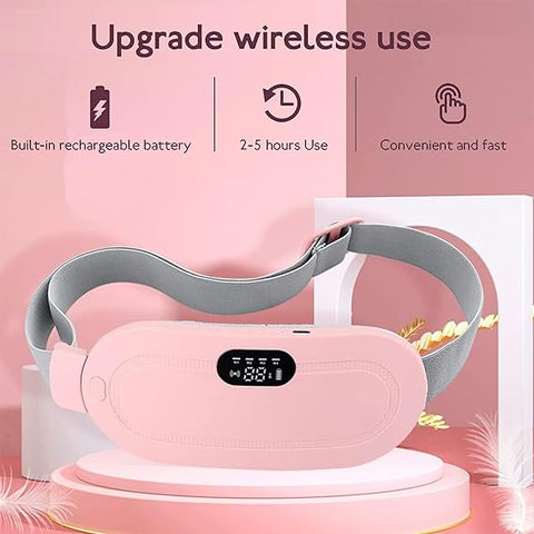 Period Pain Relief Belt for Women & Girls – Heating Pad Massager for Menstrual Cramps||Portable Waist Massager||Heating Pad