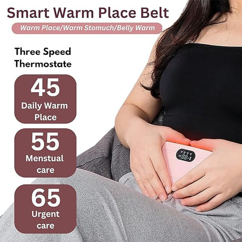 Period Pain Relief Belt for Women & Girls – Heating Pad Massager for Menstrual Cramps||Portable Waist Massager||Heating Pad