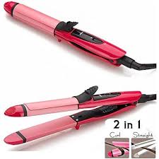 Nova Combo Of Hair Dryer Plus 2 In 1 Hair Straightener, dryer and hair straightner and curler, Pack OF 2 NCH Hair Dryer & 2 In 1 Hair Straightener & Curler