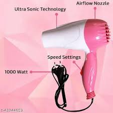 Nova Combo Of Hair Dryer Plus 2 In 1 Hair Straightener, dryer and hair straightner and curler, Pack OF 2 NCH Hair Dryer & 2 In 1 Hair Straightener & Curler